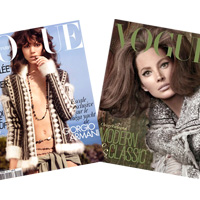 Vogue France and Italia July covers