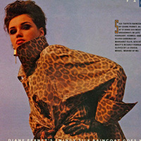 Wild Obsessions: Diane Pernet’s Leopard Print Silk Raincoat