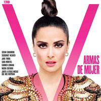 Salma Hayek In McQueen On V Magazine Spain #7 Cover