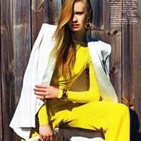Seventies Inspired Trousers In Elle April 2011 Editorial “A Separates Peace”