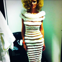 Lara Stone In W April 2011 Couture Editorial + Behind The Scenes