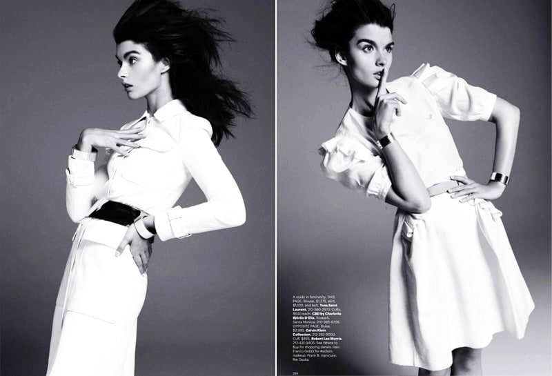 Harper's Bazaar December 2010 Skinny Crystal Renn