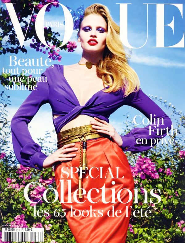 Lara Stone Gucci Vogue Paris February 2011 Cover