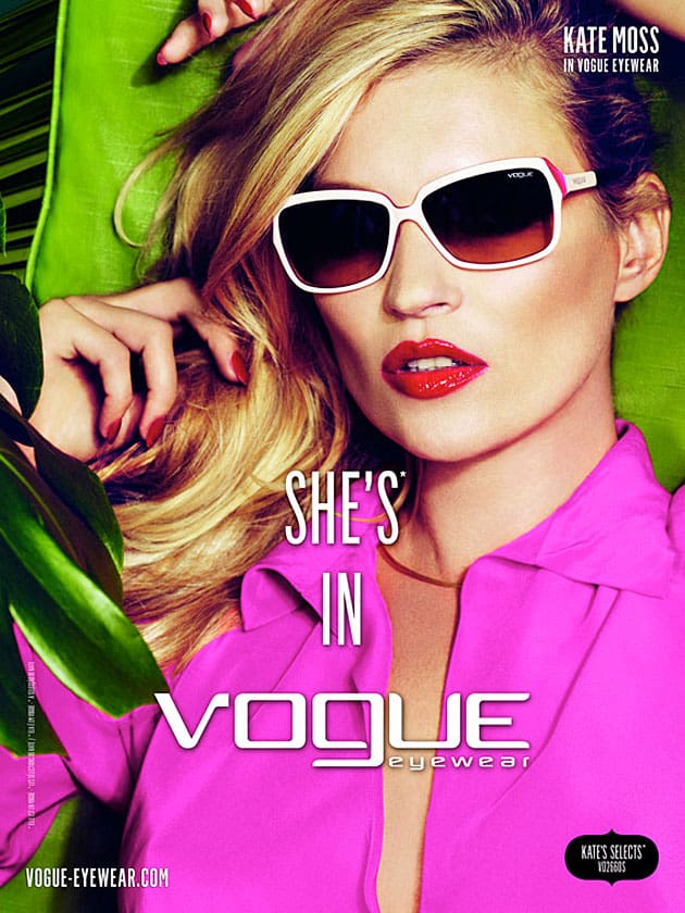Vogue Eyewear Spring 2011 includes Kate's Favorites six of Moss'