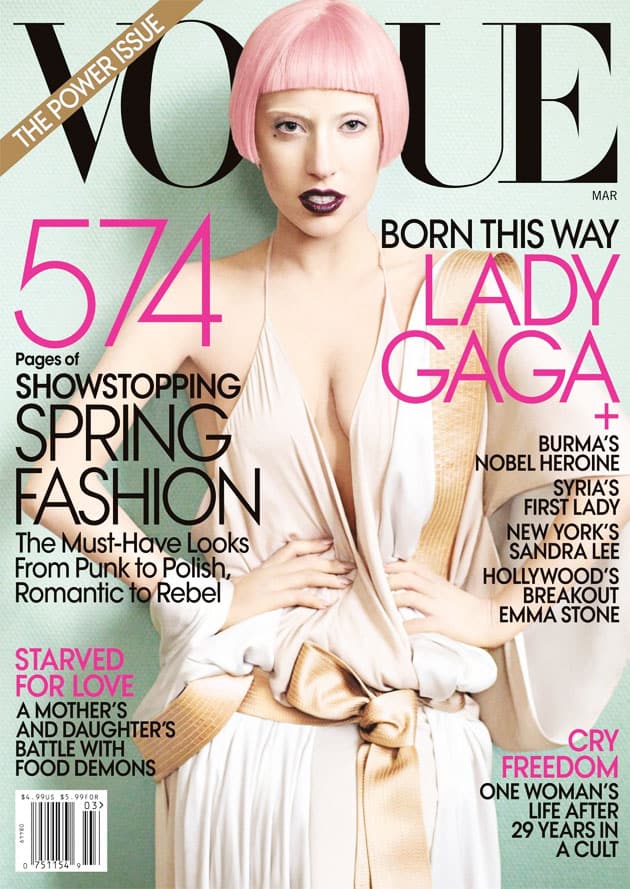 lady gaga 2011. Lady Gaga Vogue March 2011