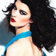 Crystal Renn In Vogue Mexico April 2011 Wearing Turquoise Halter