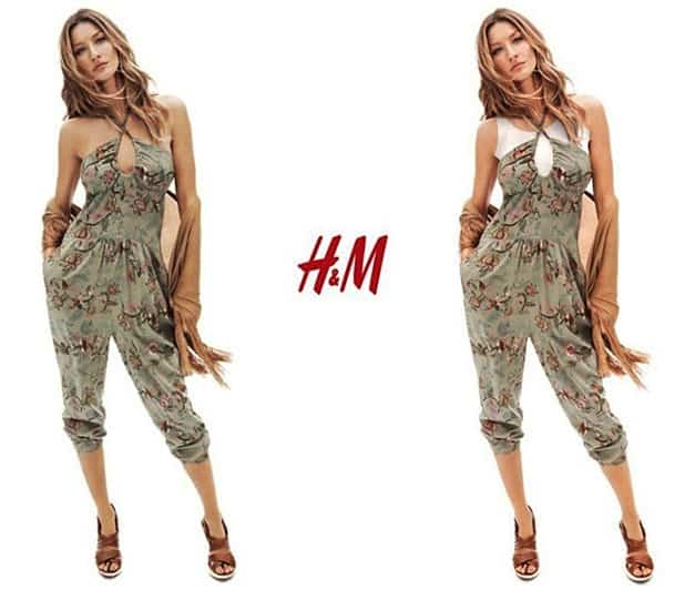 Gisele Bundchen H&M Spring 2011 Campaign Censored In Dubai - Jumsuit Gisele Bundchen H&M Spring 2011 Campaign Censored In Dubai - Jumsuit