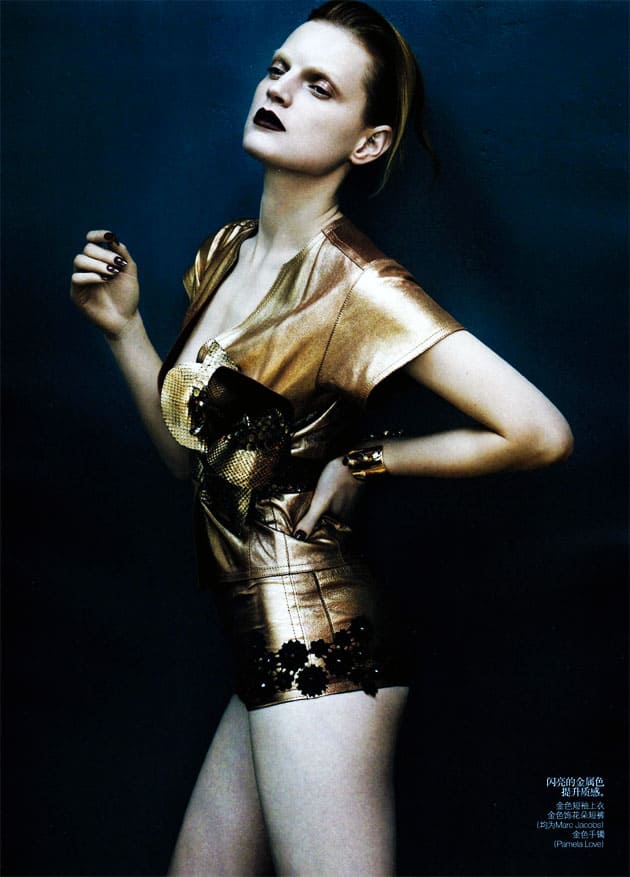 Guinevere Van In Seenus Vogue China April 2011 Editorial Full Metal Jacket