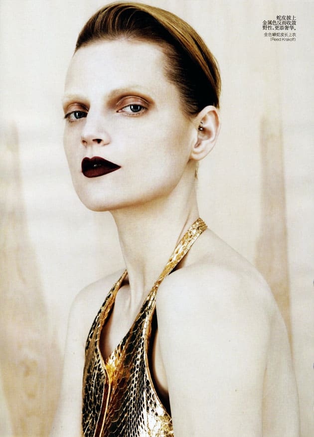 Guinevere Van In Seenus Vogue China April 2011 Editorial Full Metal Jacket 