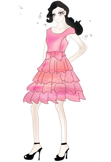 Lily Allen's Lucy In Disguise Collection - Pink Tierred Dress