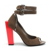 United Nude Spring 2011 Brown Block Ankle Strap